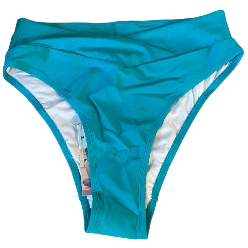 Halara Criss Cross Triangle‎ Bikini Bottom, Cheeky, Size Medium, NWT